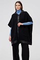 Shortsleeve cape with hood