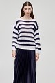 Striped sweater with lurex details