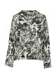 Printed blouse with collar