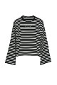 Striped long sleeve blouse