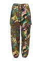 Floral cargo trousers