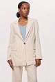 Blazer with linen and stripes