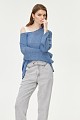 Lurex sweater in loose fit