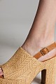 Sandalia fibra natural tacón