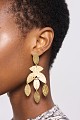 Earrings with embossed touch