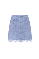 Falda mini crochet encaje - Gold Label