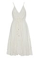 Mini dress with ruffles and open back