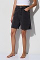 Denim bermudas with split