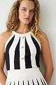Striped halter top
