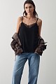 Sleeveless top with lace