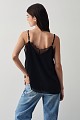 Sleeveless top with lace