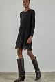 Mini knitted dress with lace
