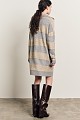 Mini striped knitted dress