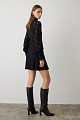 Mini knitted dress with lace