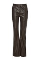 Leather look flare pants