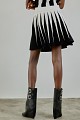 Striped mini skirt