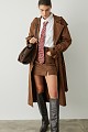 Mini suede skirt