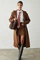 Mini suede skirt