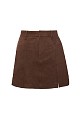 Mini suede skirt