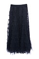 Maxi skirt with lace and tulle