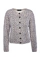 Knitted leopard print cardigan