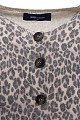 Knitted leopard print cardigan