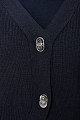 Rib cardigan with metallic buttons