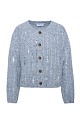 Sequined knitted cardigan
