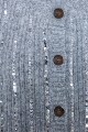 Sequined knitted cardigan