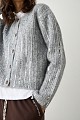 Sequined knitted cardigan