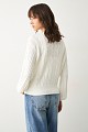 Knitted cardigan with rhinestones