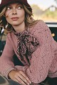 Knitted cardigan with stripe