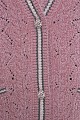 Knitted cardigan with stripe