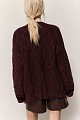 Chunky cardigan with rhinestones