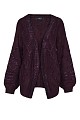 Chunky cardigan with rhinestones
