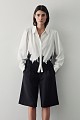 Satin shirt with lace