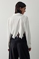 Satin shirt with lace