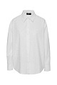 Cotton shirt with rhinestones