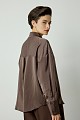 Satin shirt with rhinestones