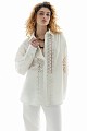 Oversized broderie πουκάμισο