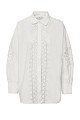 Oversized broderie πουκάμισο