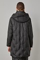 Down hooded jacket with collar