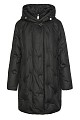 Down hooded jacket with collar
