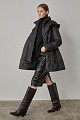 Down hooded jacket with collar