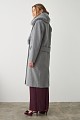 Longline coat with furry collar