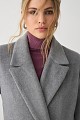 Longline coat with furry collar