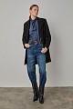 Coat 3/4 with pleated back