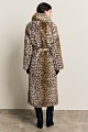 Longline leopard faux fur