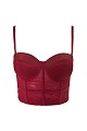 Semi sheer bustier