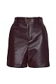 Leater look shorts